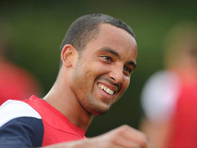 Theo Walcott during Arsenal's pre-season training