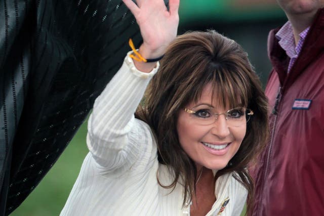 Sarah Palin, pictured here in 2011