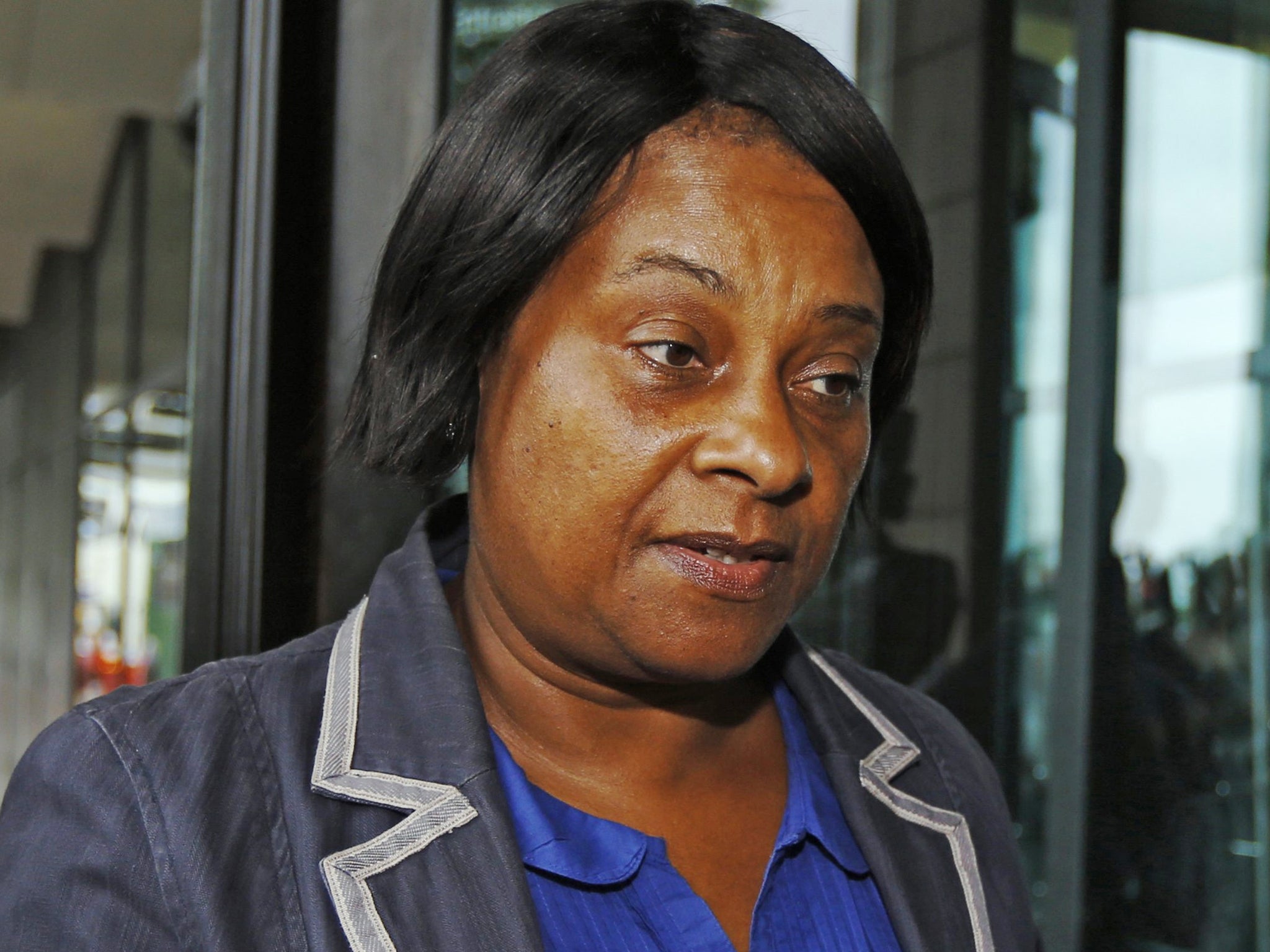 The mother of Stephen Lawrence, Doreen Lawrence, arriving at the Home Affairs Select Committee