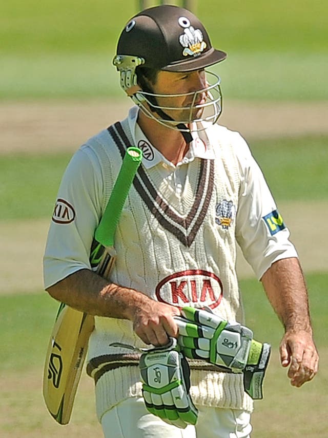 Ricky Ponting finished unbeaten on 41 runs at The Oval