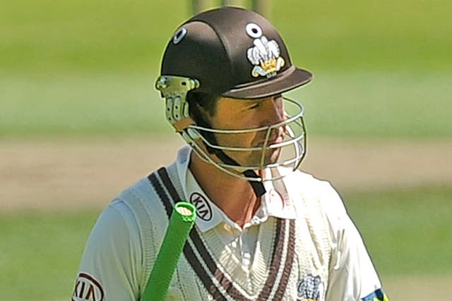 Ricky Ponting finished unbeaten on 41 runs at The Oval
