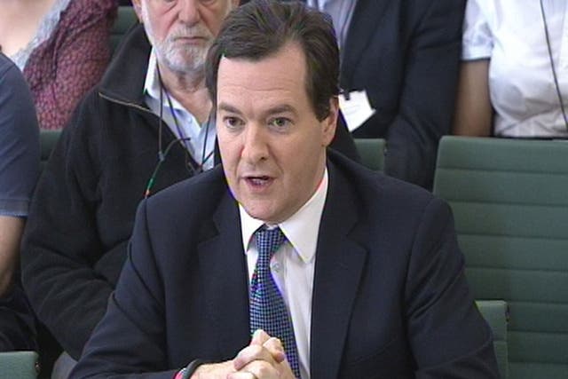 George Osborne wearing his high-tech wristband