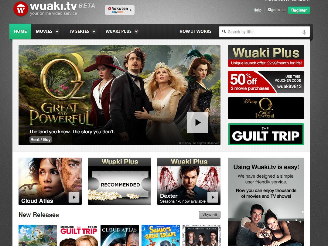 Wuaki.tv is a streaming service set to rival Netflix and Lovefilm