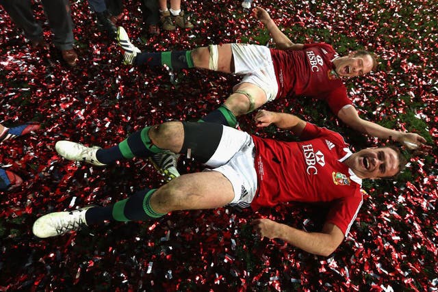 Alun Wyn Jones and I get down to some serious celebrating