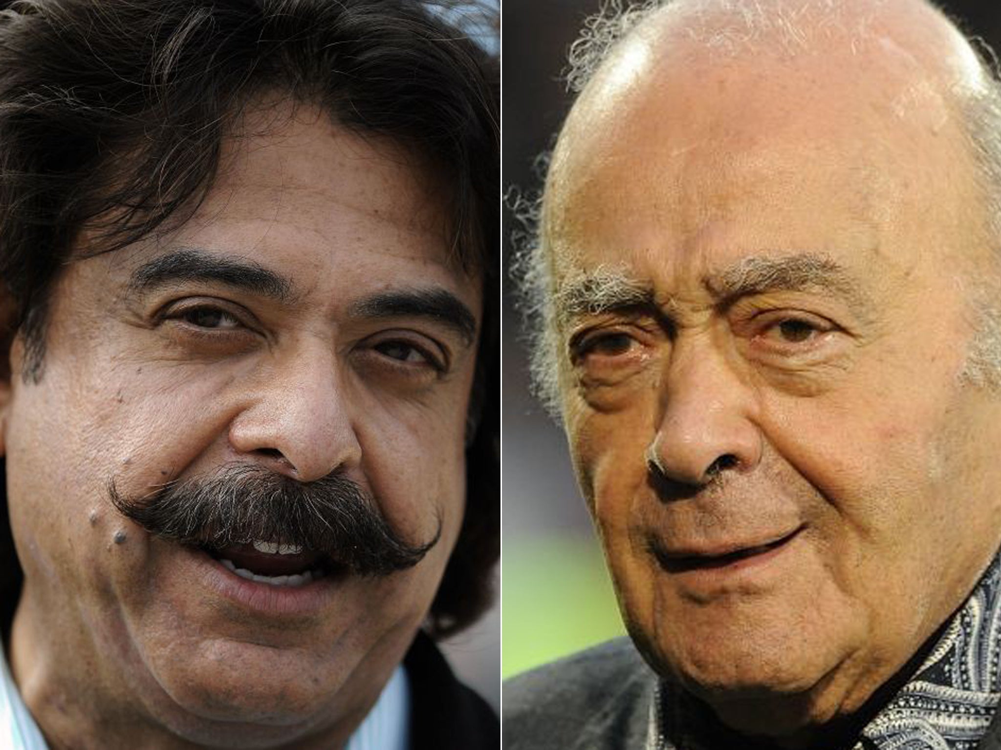 Mohamed al-Fayed, right, has sold Fulham to Shahid Khan