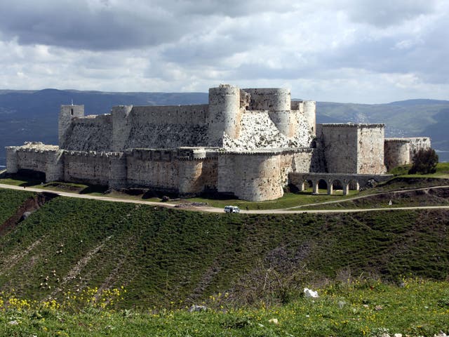 The Crac des Chevaliers near Homs, before the attack 