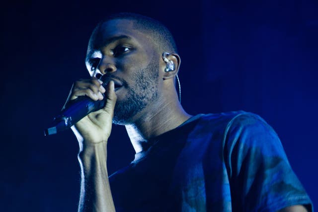 Shy guy: Frank Ocean doesn’t say much on stage, but his music speaks for itself