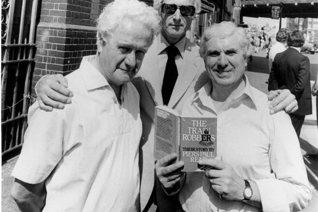 Roger Cordrey, Bruce Reynolds (centre) and Buster Edwards in 1979 