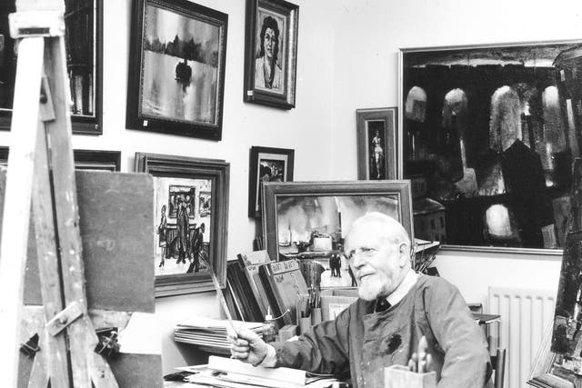 Turner in his studio