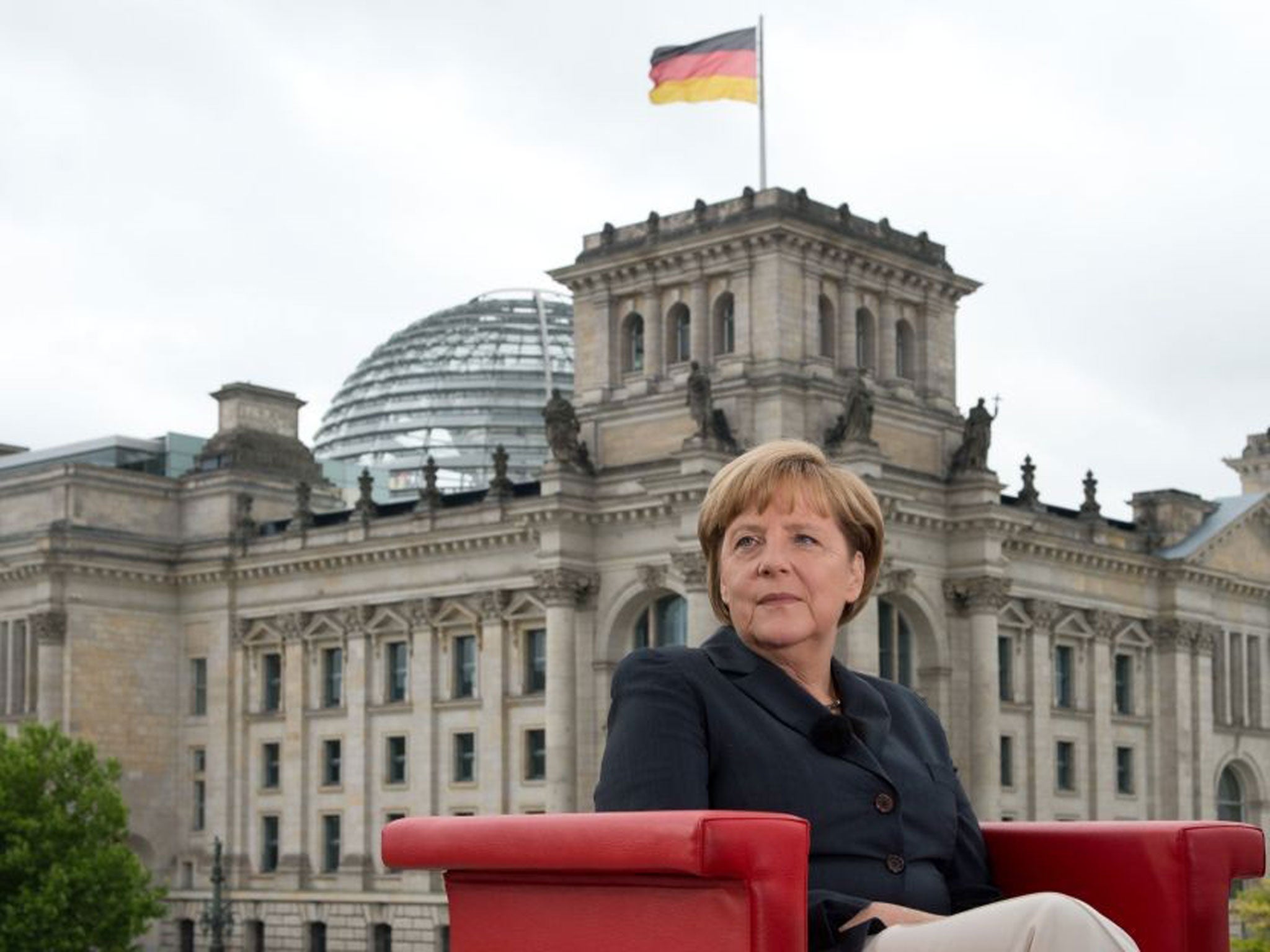 Merkel called for tighter data protection regulations during an interview with ARD television on Sunday