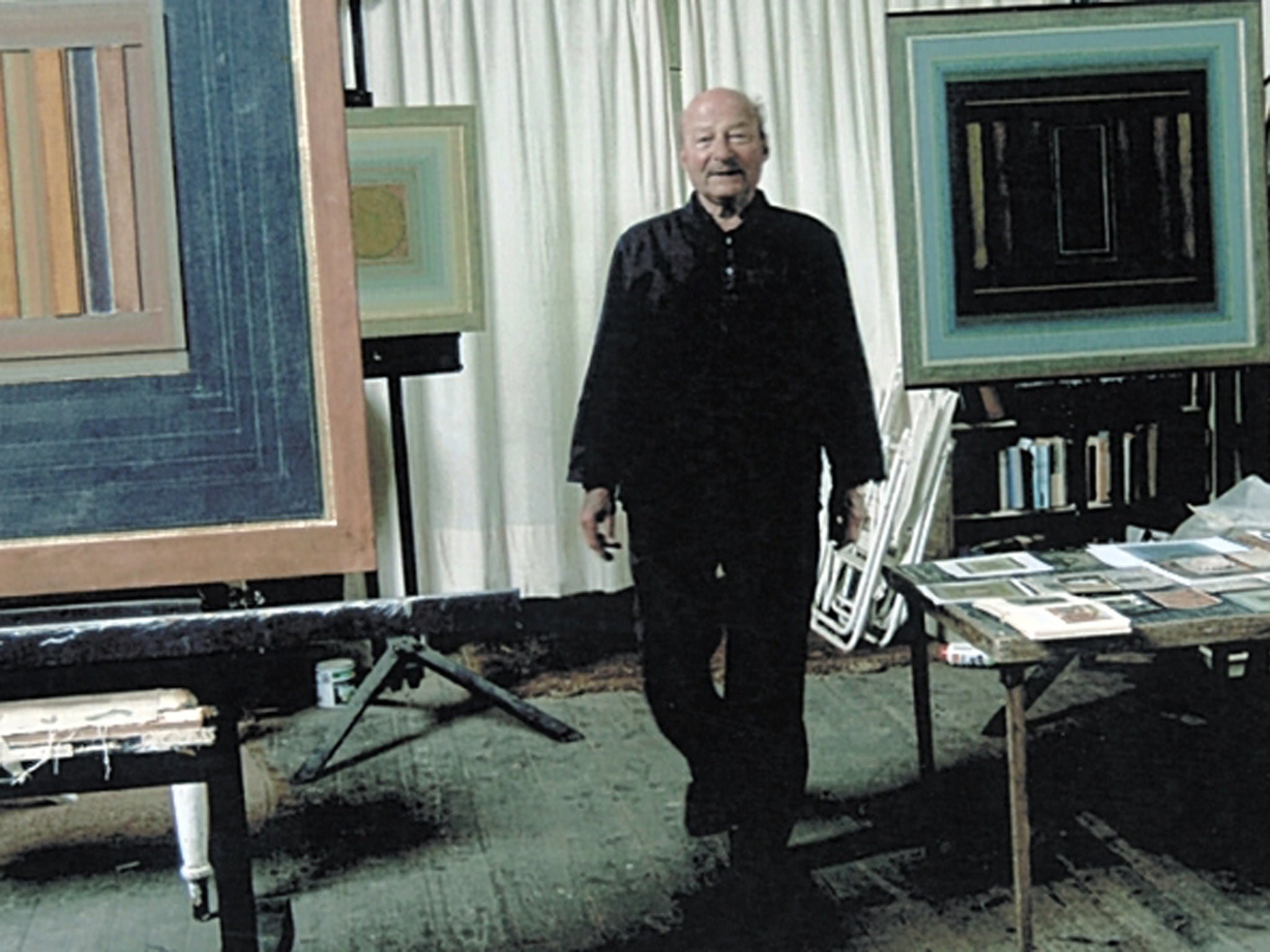 Feiler in his studio