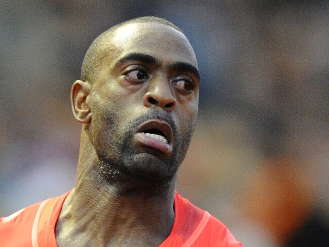 Tyson Gay has tested positive for a banned substance