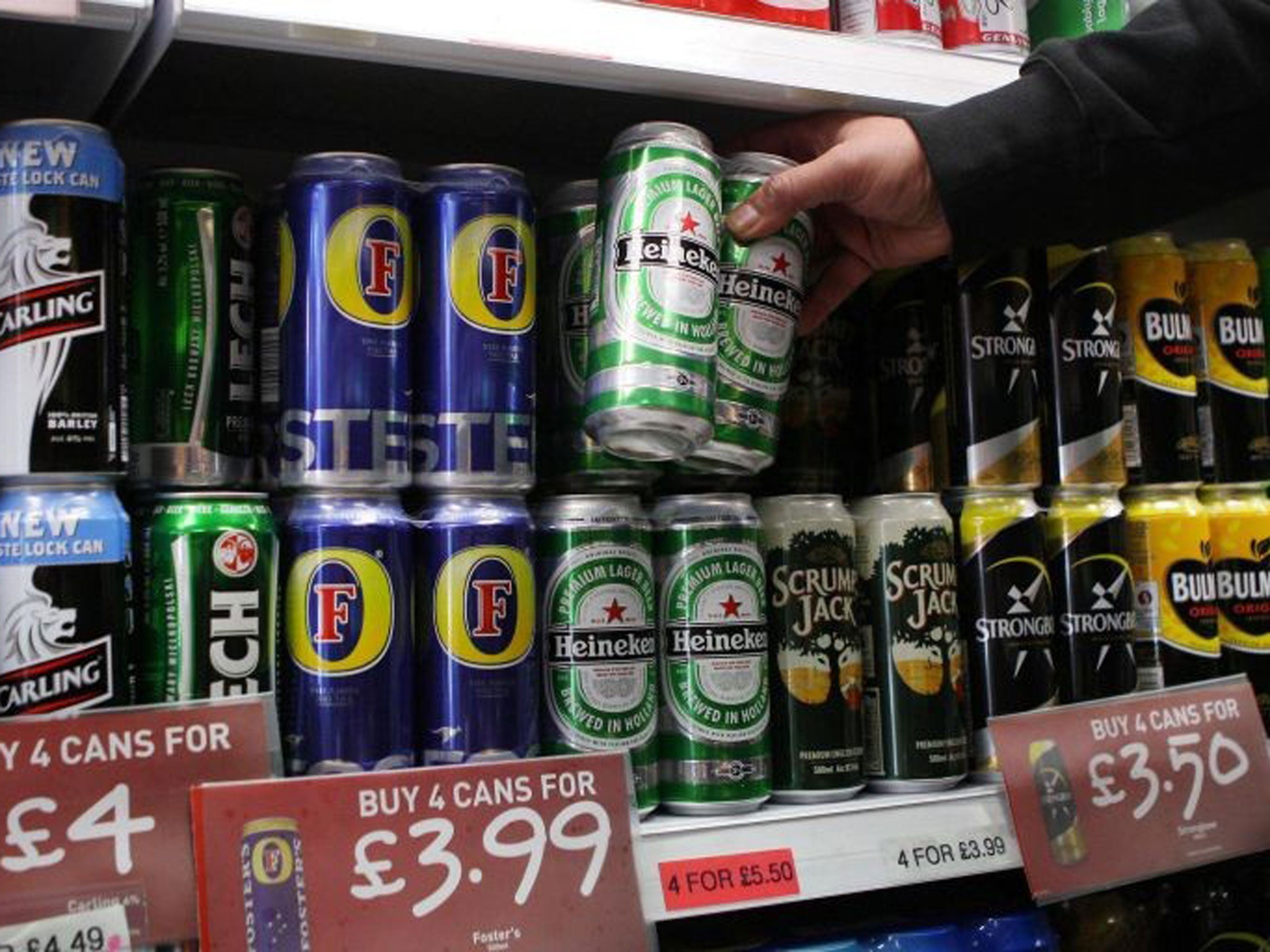 Plans to introduce minimum pricing on alcohol have now been shelved by the Government