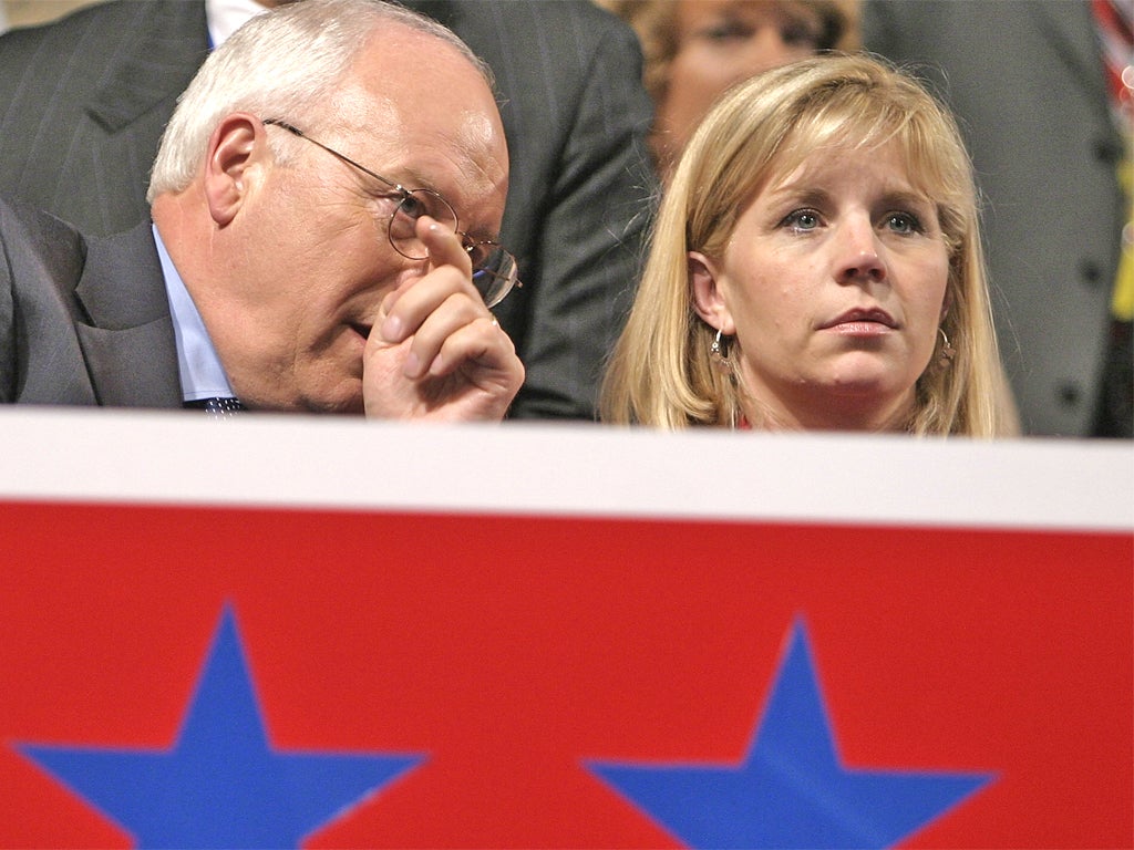 Former US Vice-President Dick Cheney with daughter Liz