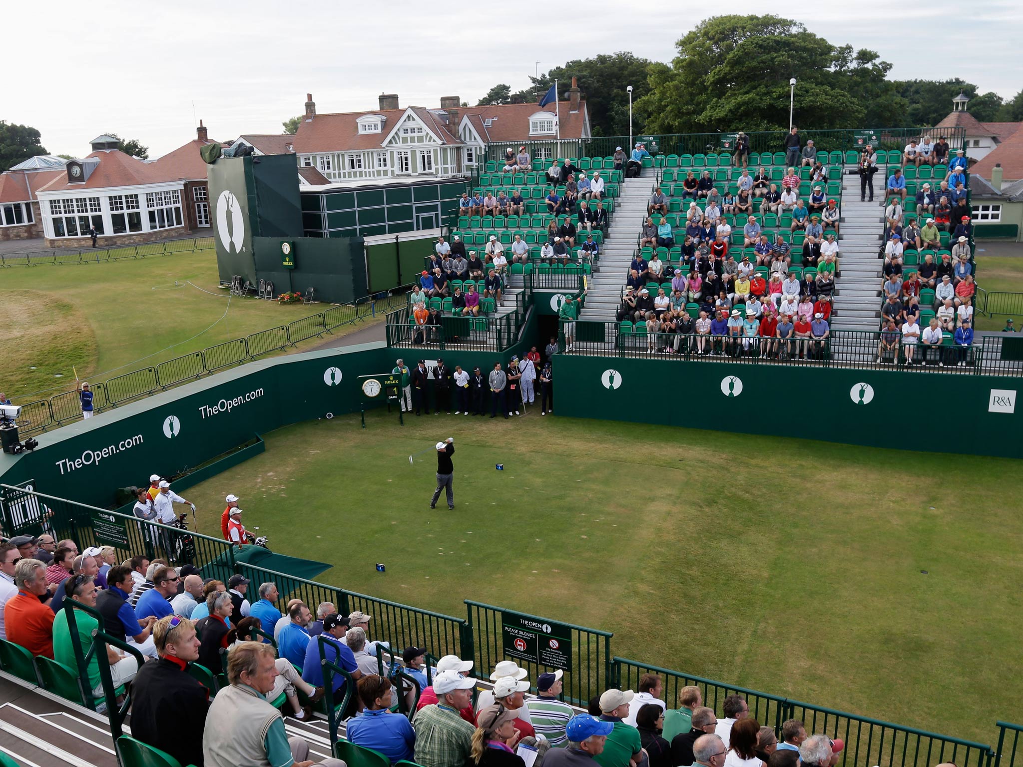 A view of the first tee at Muirfield