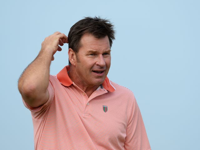 <p>Nick Faldo recently had open-heart surgery</p>
