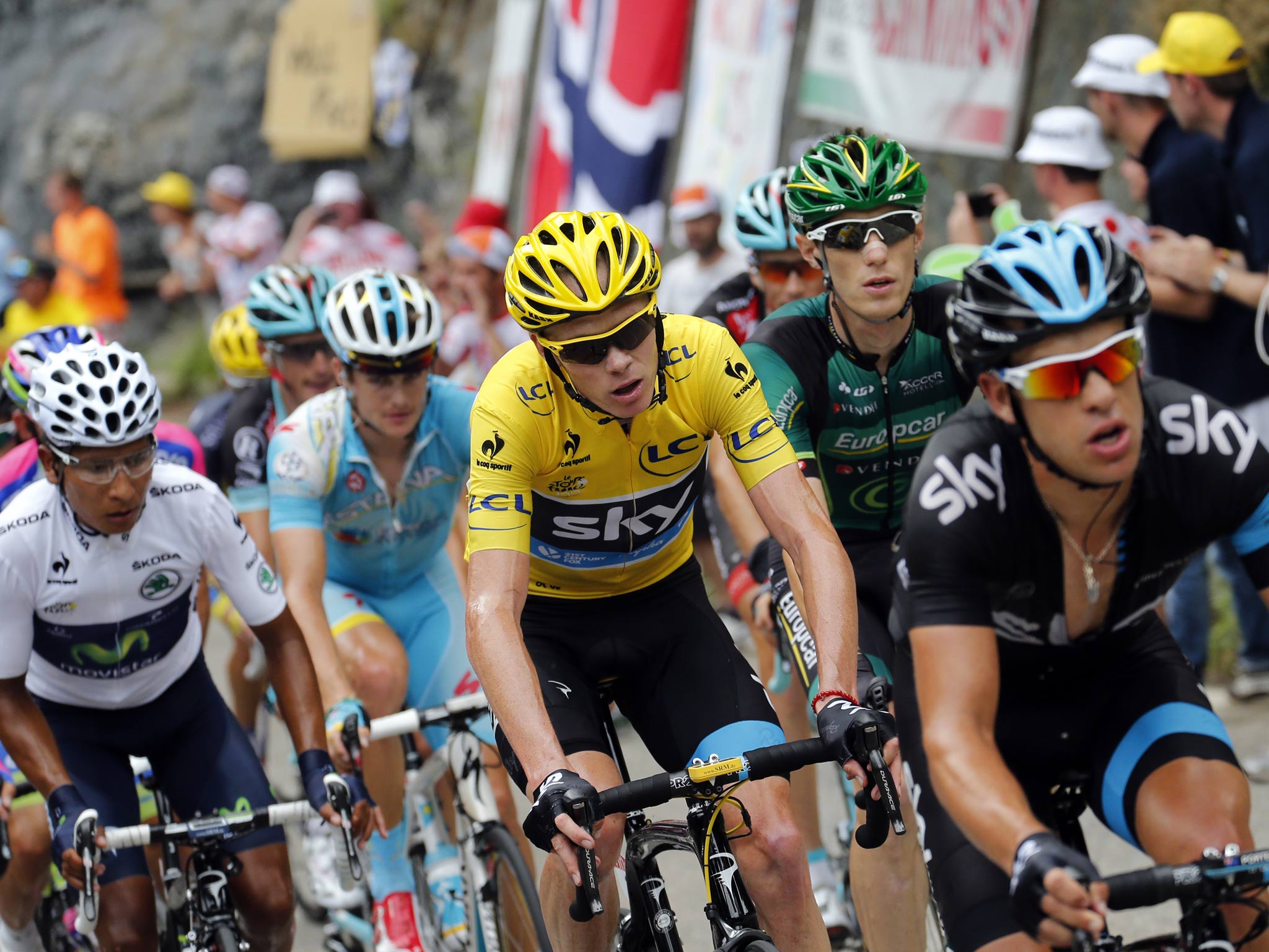 Chris Froome on stage 18 of the Tour