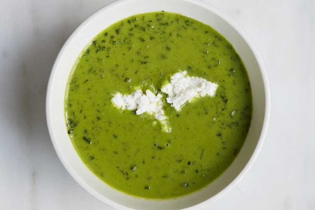 Go green: Mark's bolting herb soup