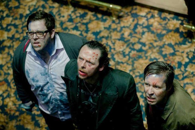 Friends reunited: Nick Frost, Simon Pegg and Paddy Considine in 'The World's End'