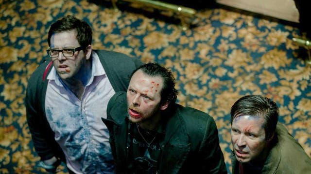 Friends reunited: Nick Frost, Simon Pegg and Paddy Considine in 'The World's End'