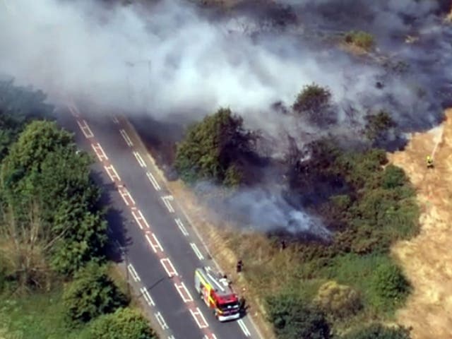 Mitcham Common fire