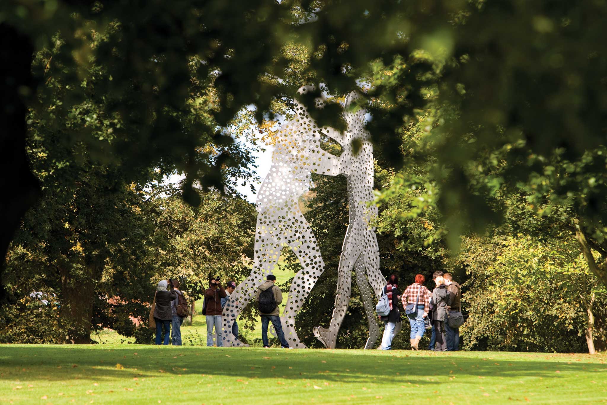 Jonathan Borofsky's Molecule Man at Yorkshire Sculpture Park