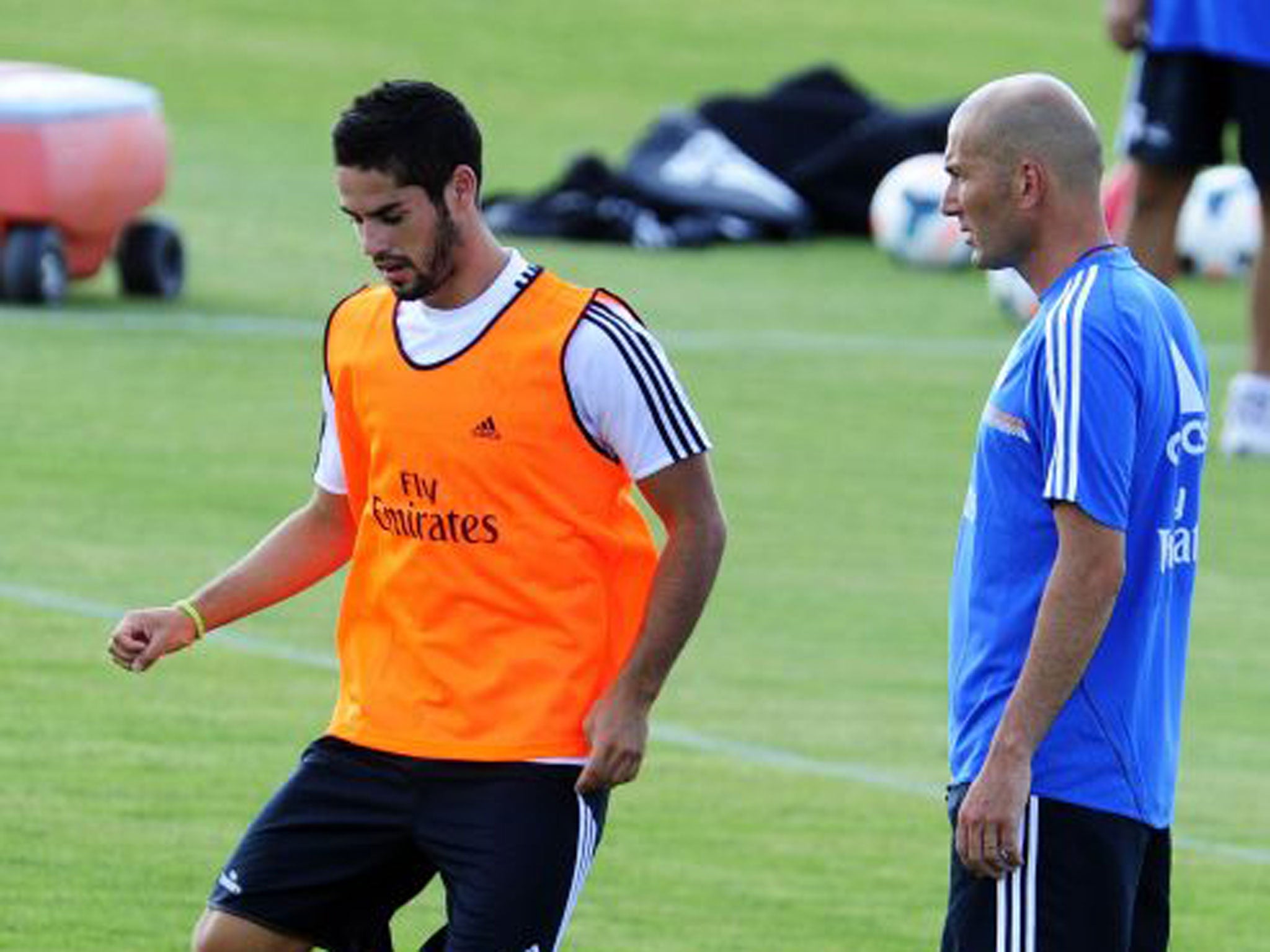Isco (left) is expected to make his Real debut against Bournemouth