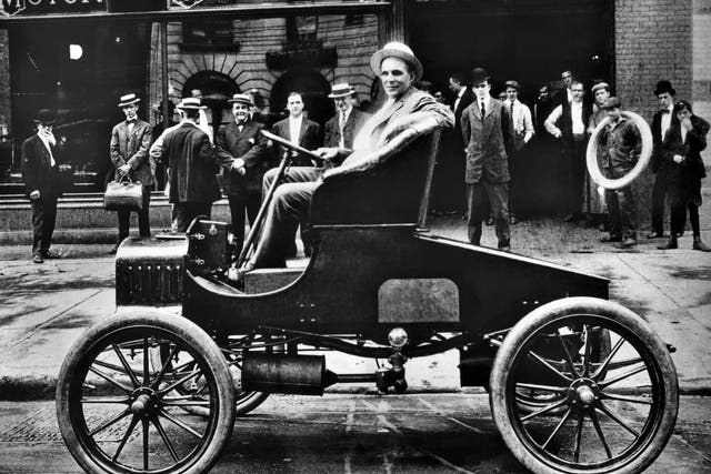 Big wheel: Henry Ford’s Model T was built in Detroit and helped make the city a symbol of US wealth 