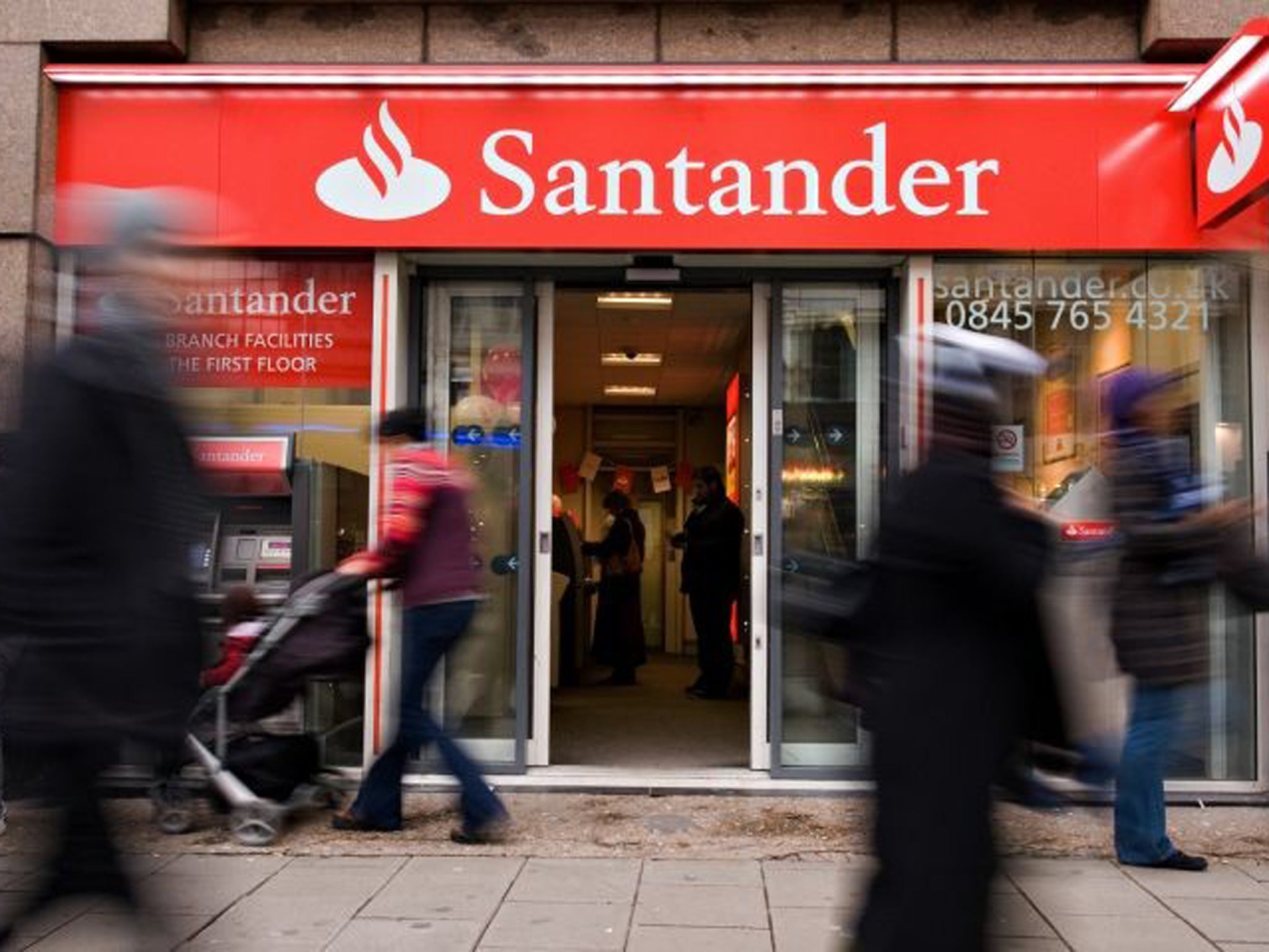 A branch of Santander has been targeted in an 'audacious' cyber-attack