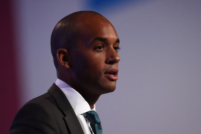Chuka Umunna MP speaks to delegates at the Labour Party Conference at Manchester Central on October 1, 2012 in Manchester, England. 