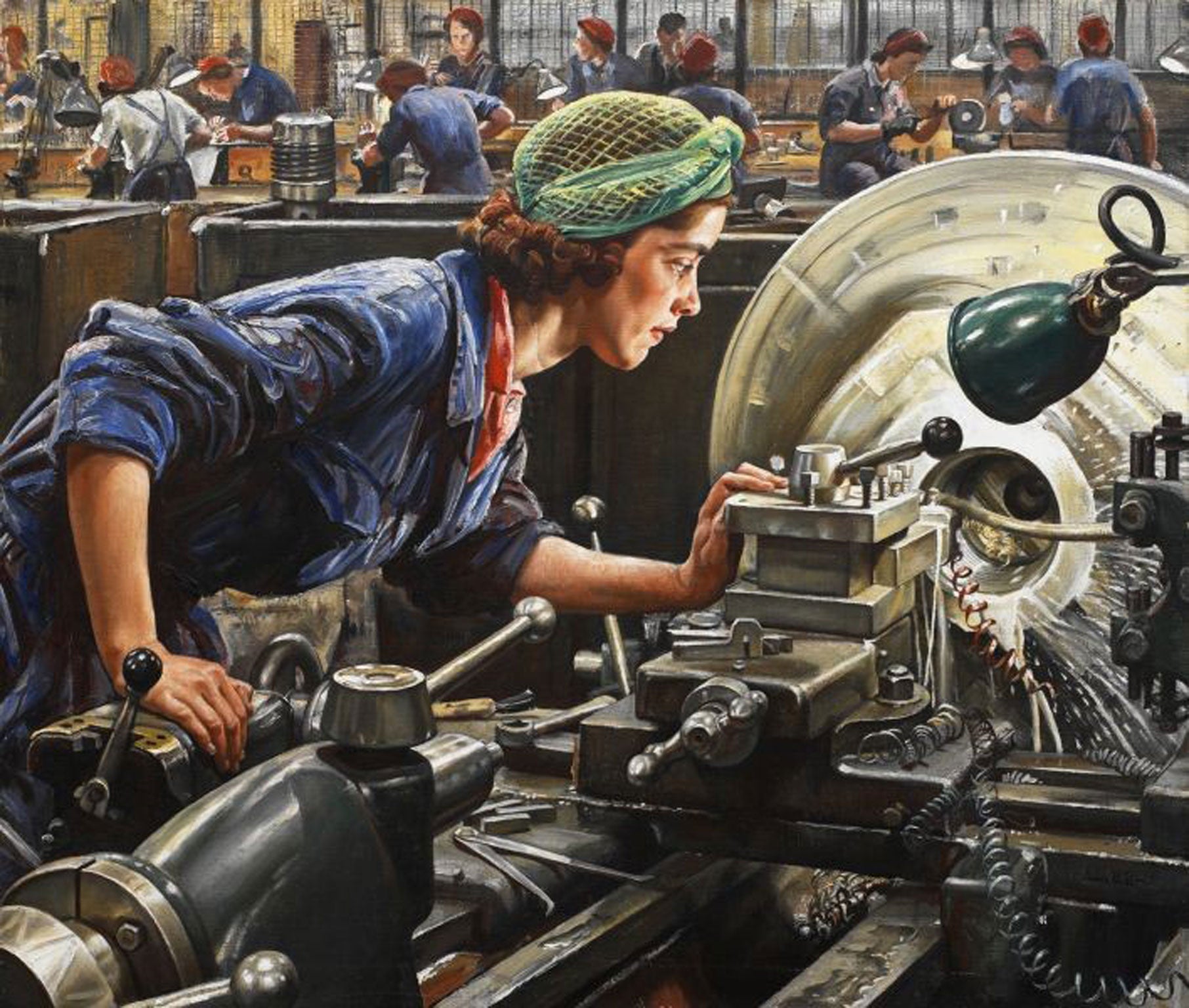 Laura Knight's 'Ruby Loftus Screwing a Breechring'