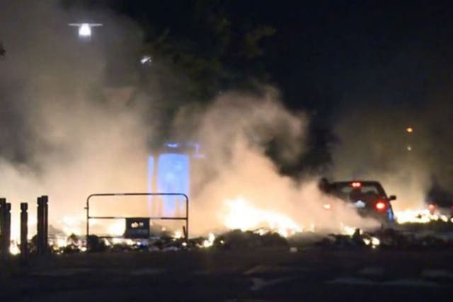 Twenty cars were set alight during a second night of violence in a Paris suburb