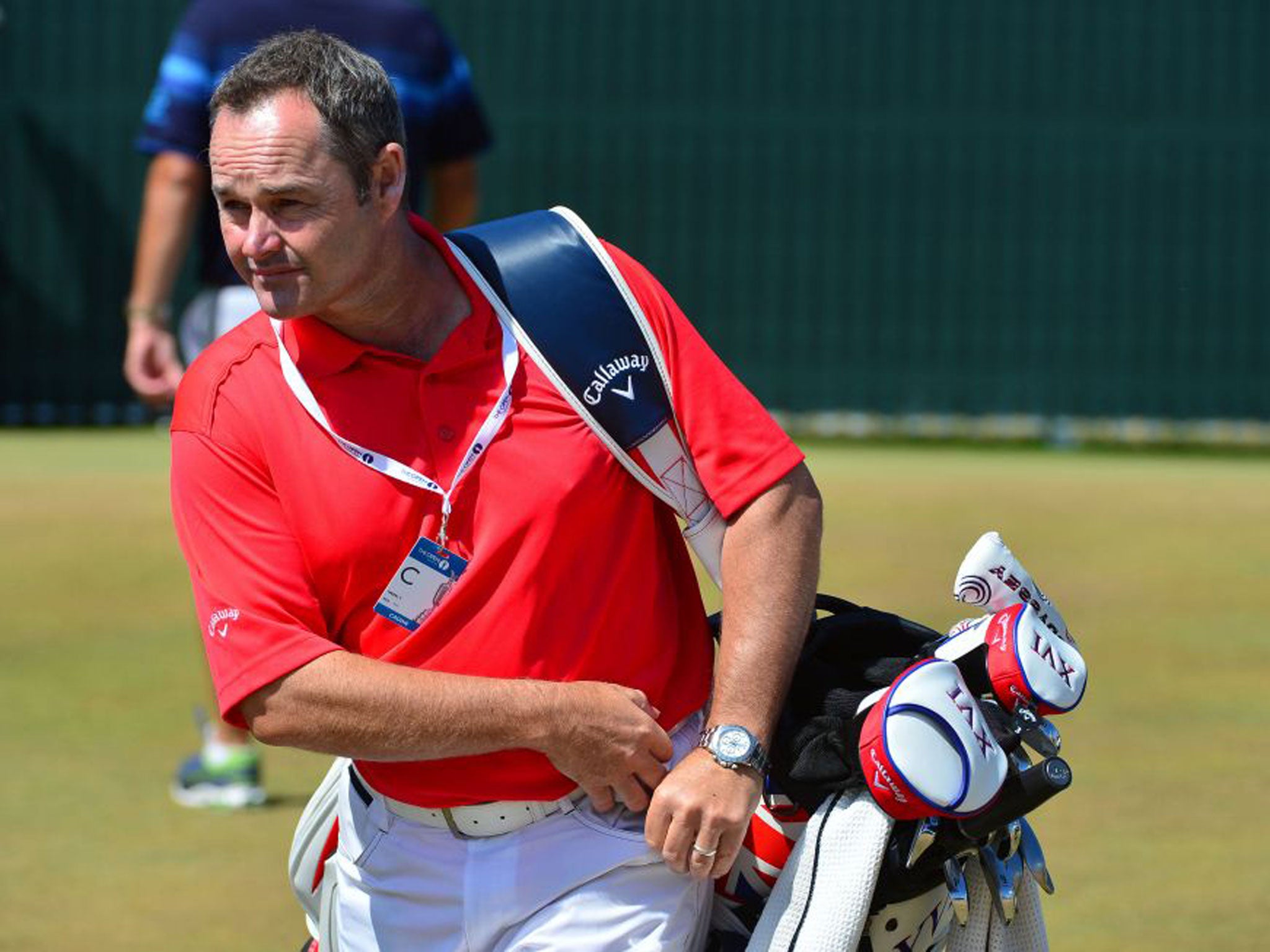 Injured Foster was unable to caddie