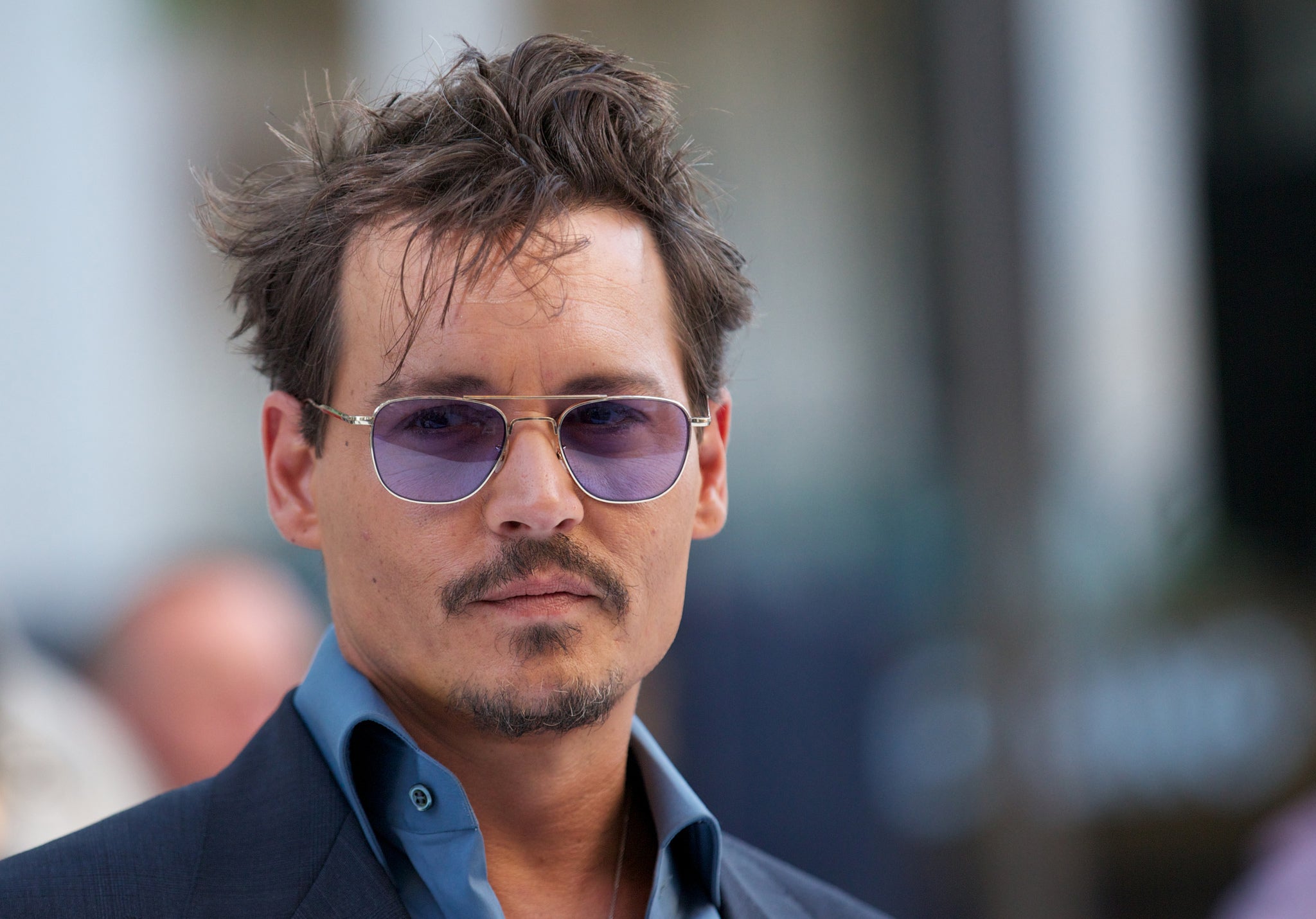 Johnny Depp in London for the Lone Ranger premiere