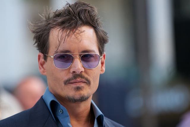 Johnny Depp in London for the Lone Ranger premiere