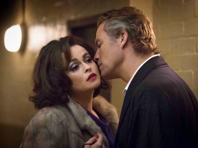 Helena Bonham Carter as Elizabeth Taylor and Dominic West as Richard Burton in BBC4's new  drama 'Burton & Taylor'
