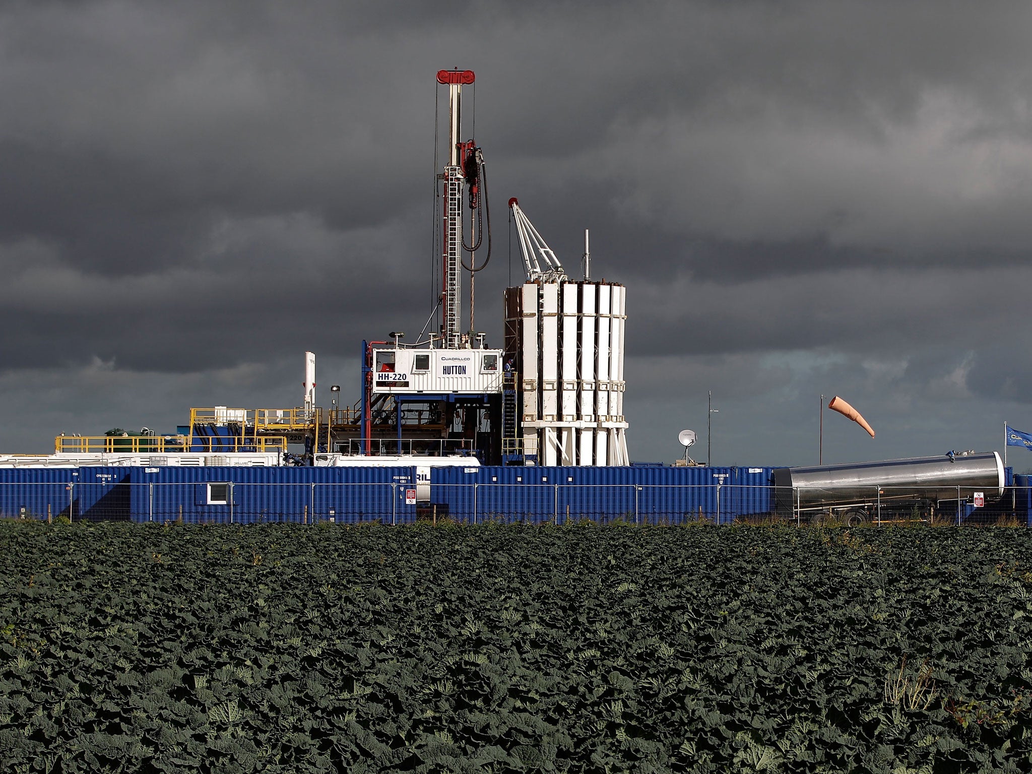 General views of the Cuadrilla shale fracking facility in Preston, Lancashire, pictured here in 2012