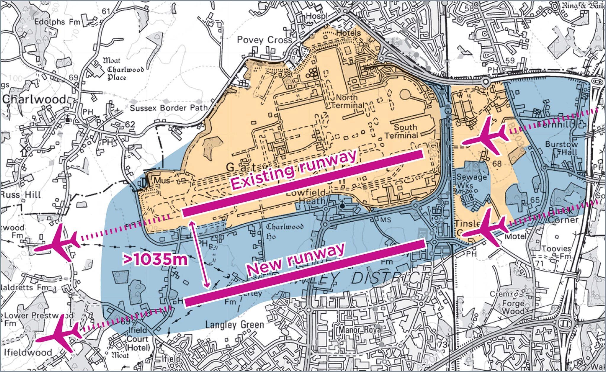 Gatwick Bids For Second Runway As Alternative To Heathrow Expansion   London Gatwick   Wide Space 