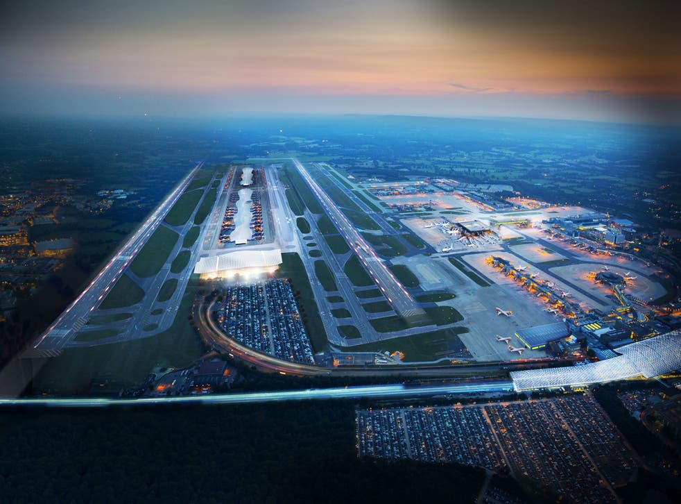 Farrell's London - image of a two-runway Gatwick