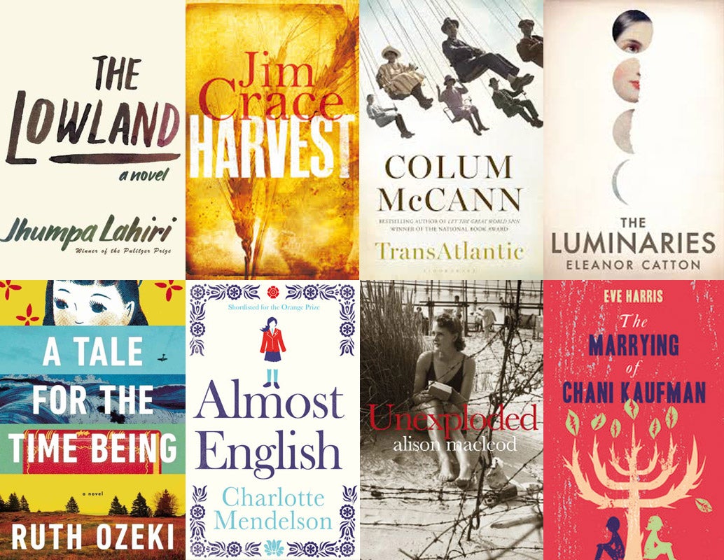 Eight of the books longlisted for this year's Man Booker Prize