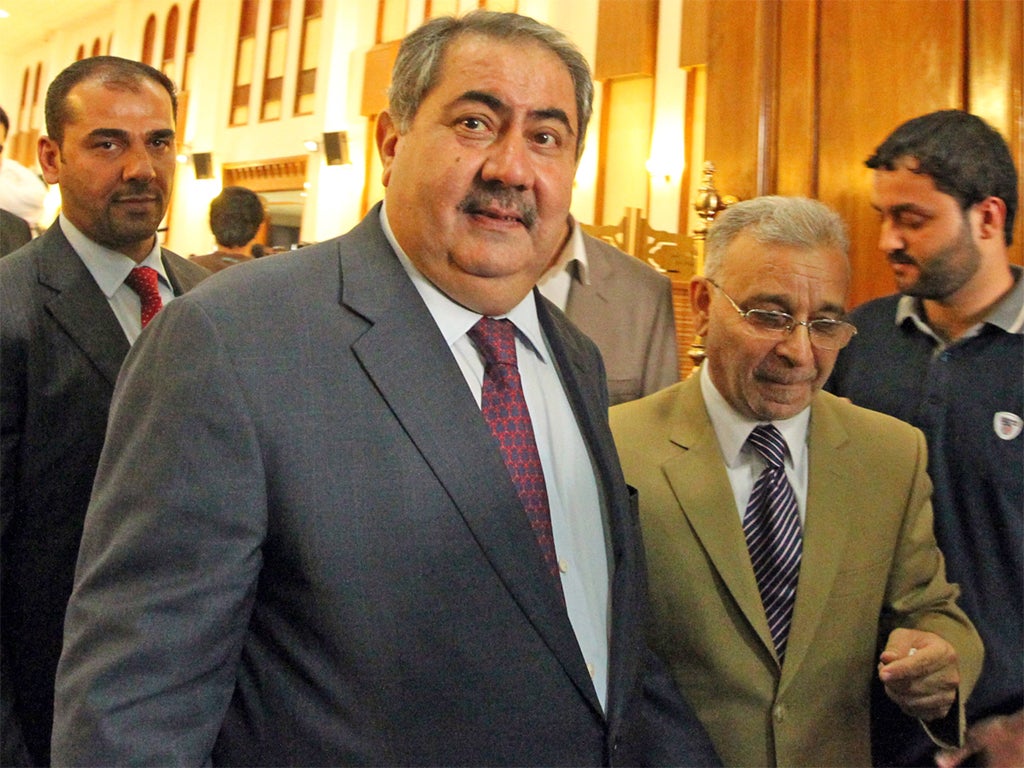Iraqi Foreign Minister, Hoshyar Zebari (centre)
