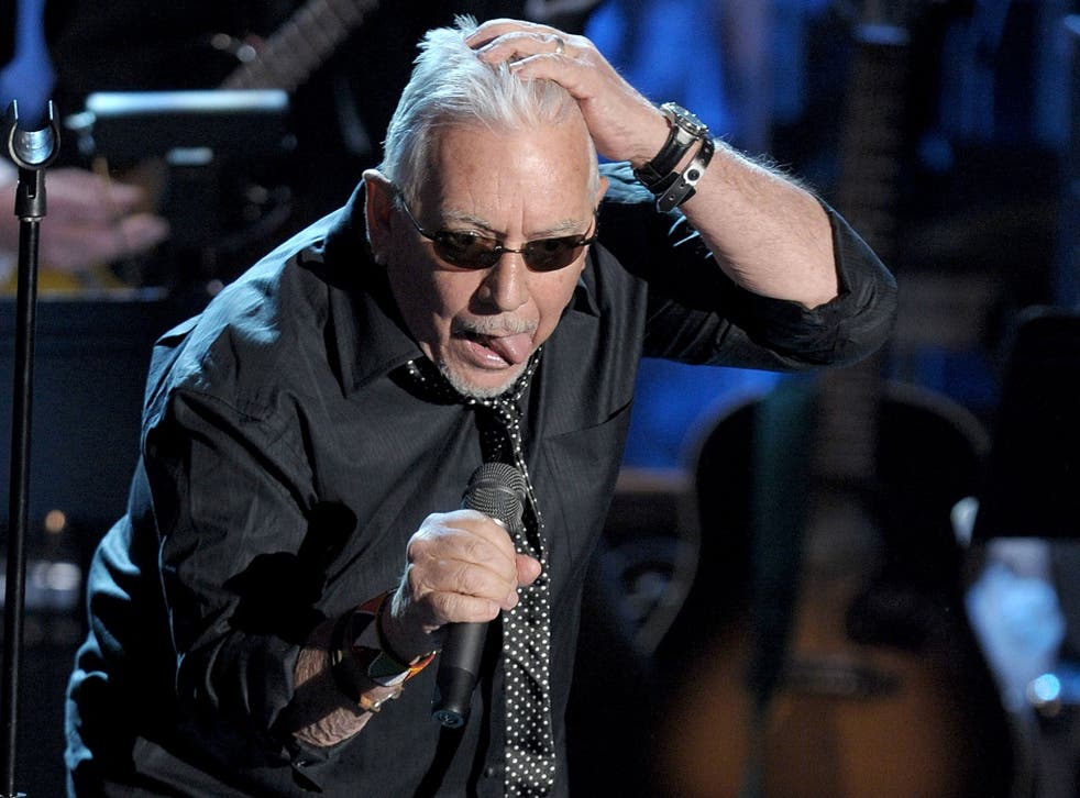 Eric Burdon on stage at the 25th Annual Rock And Roll Hall of Fame Induction Ceremony in New York in 2010