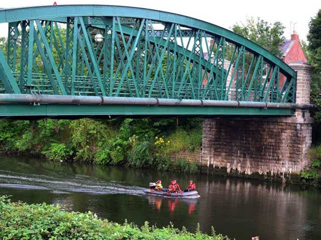 Emergency services search the River Wear for two girls who got into trouble swimming on Tuesday