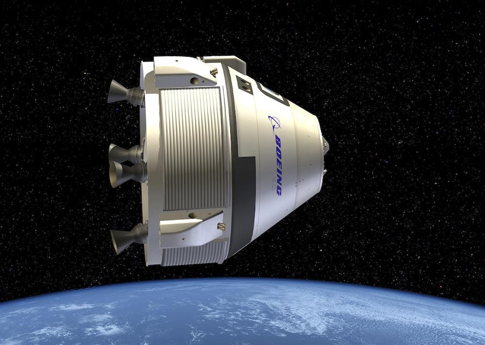 Concept art of the CST-100's exterior. Image Credit: Boeing