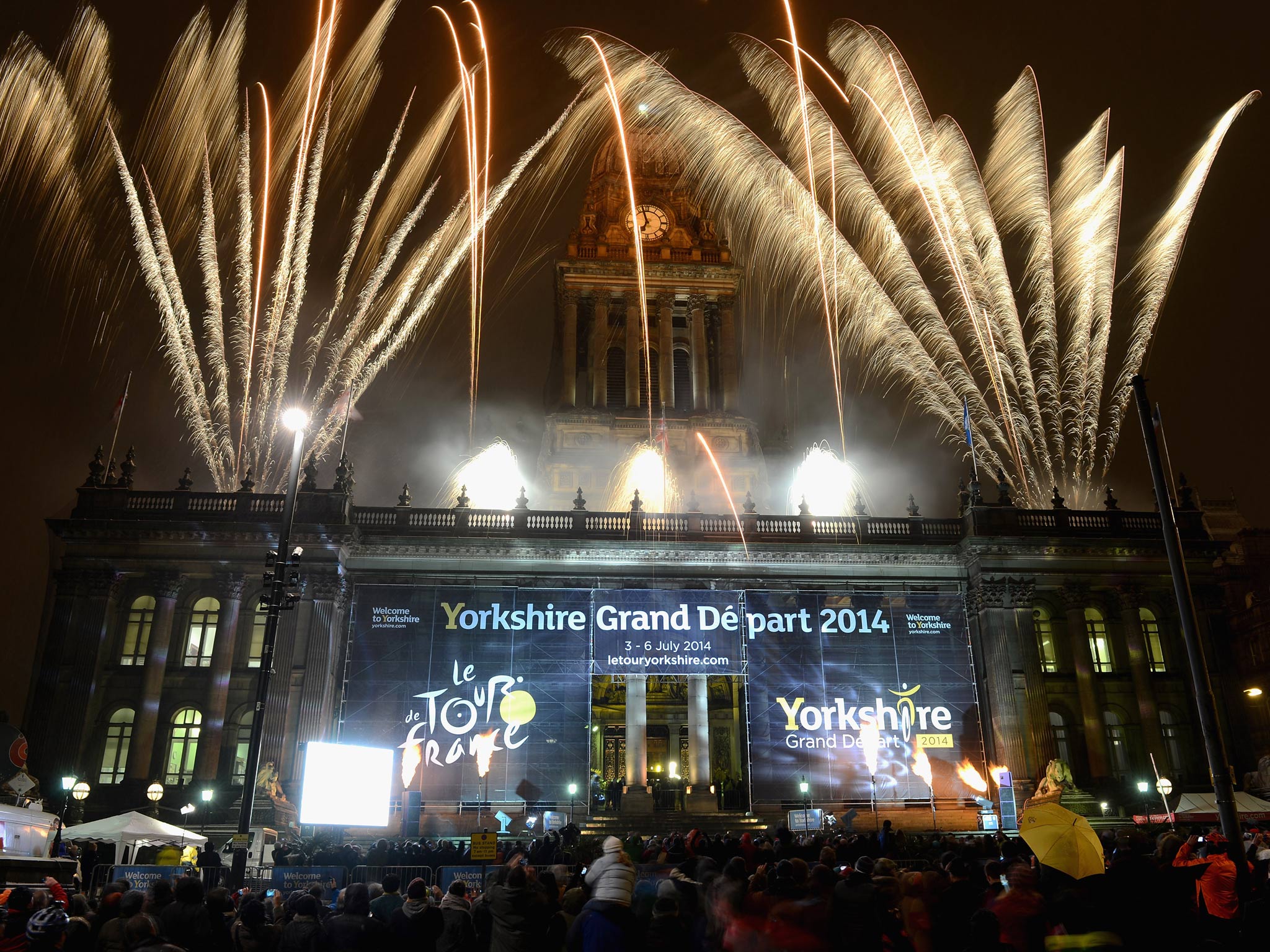 Yorkshire celebrates the announcement of the Grand Depart of the Tour de France 2014