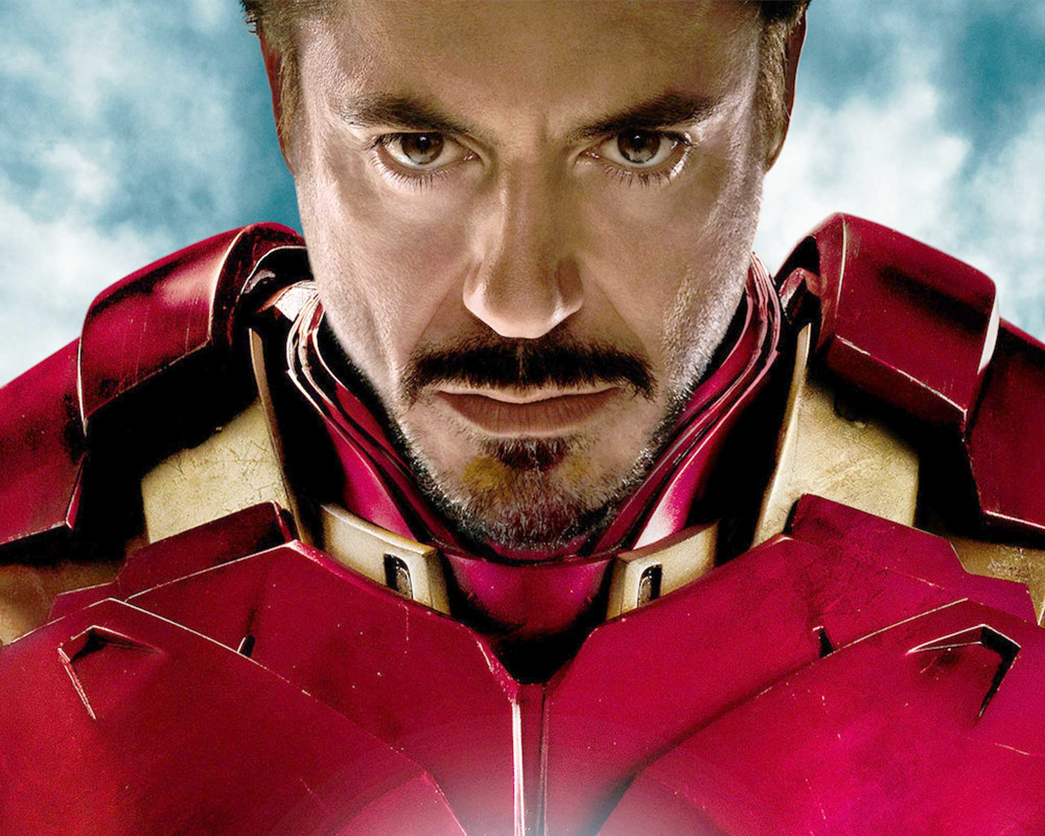 Robert Downey Jr in his starring role in Iron Man 3