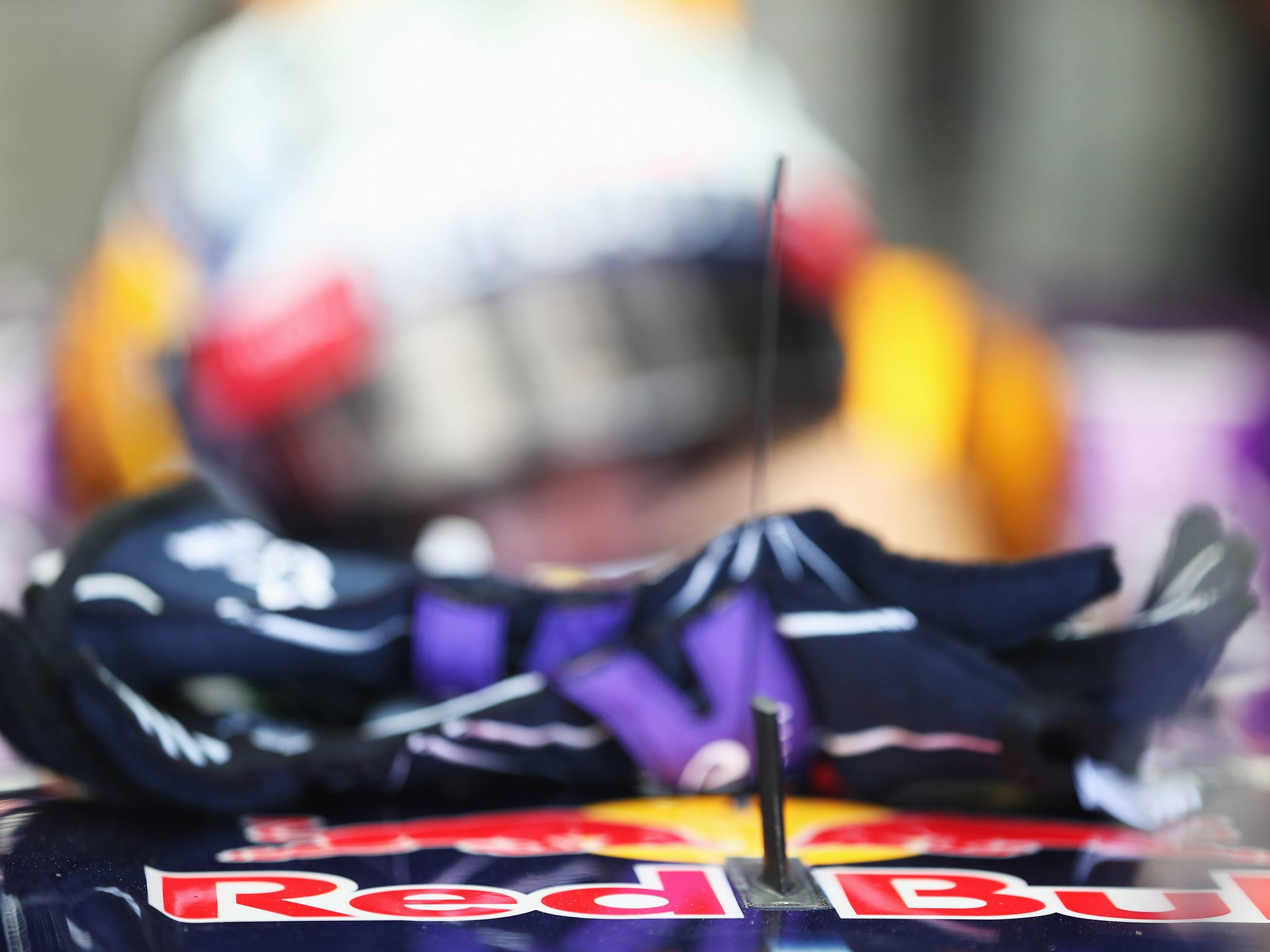 Sebastian Vettel of Germany and Infiniti Red Bull Racing prepares to drive during practice for the Hungarian Formula One Grand Prix at Hungaroring