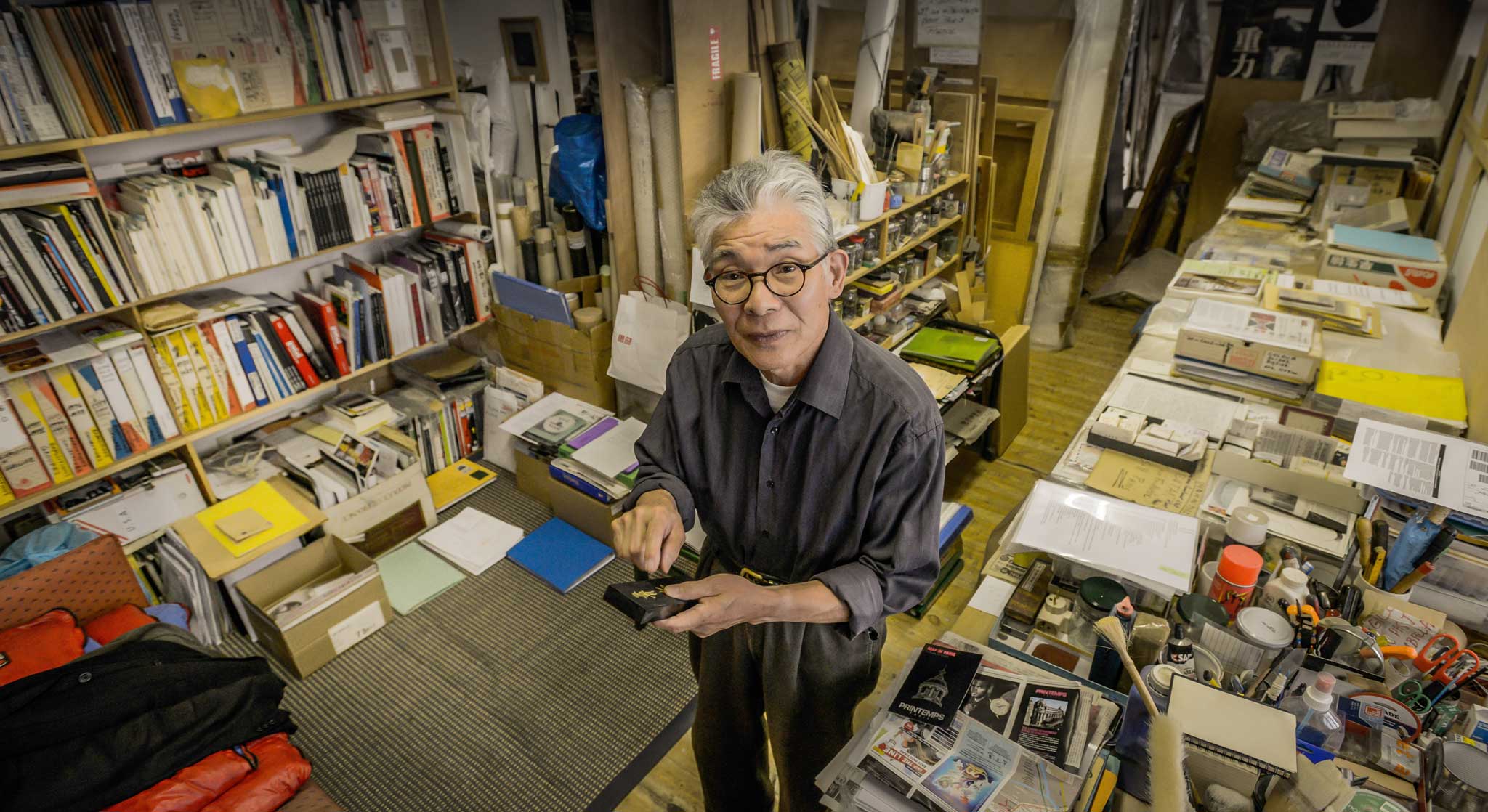 Simplicity out of chaos: Takesada Matsutani in his studio in the Bastille area of Paris