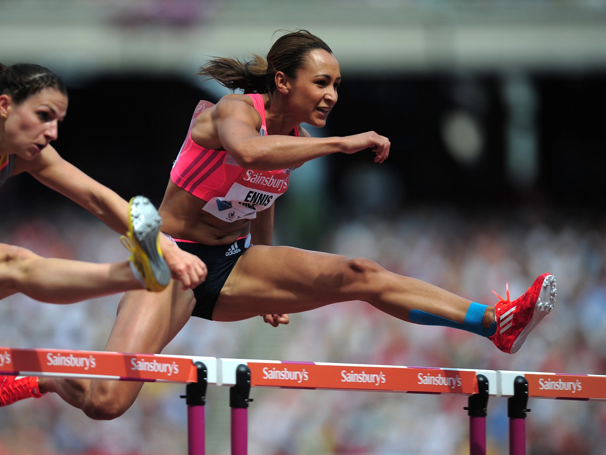 Jessica Ennis-Hill finishes fourth in the Anniversary Games 100m hurdles in July 2013 – the last time the public saw her in competition