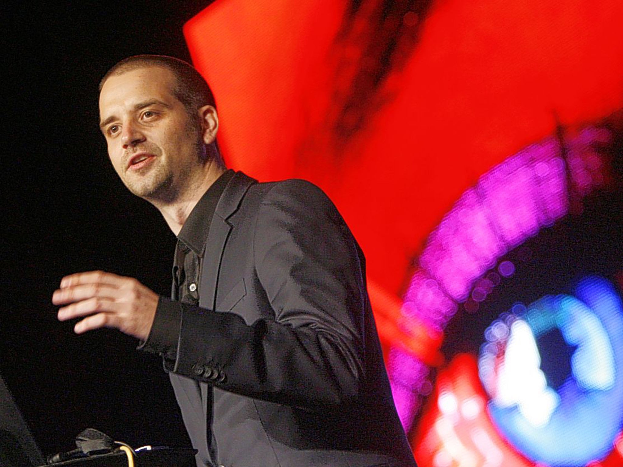 Tech guru: Jack addresses the Black Hat technology conference in Las Vegas in 2010